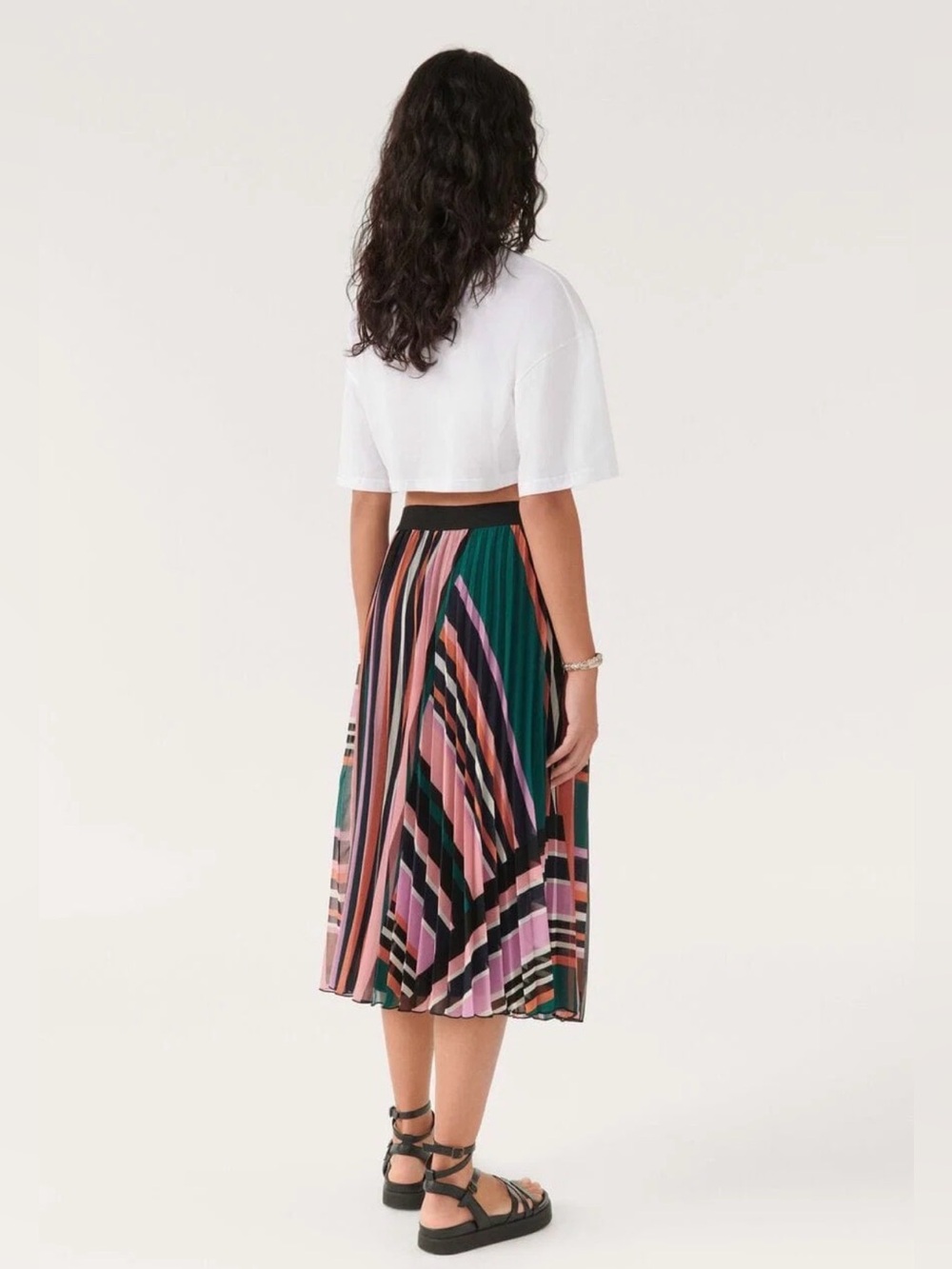 ba&sh UHENDY Pleated Mid-Length Skirt L - Picture 3 of 14